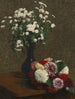 Kwiaty rumianku i dahlii - Henri Fantin-Latour — widok dzieła