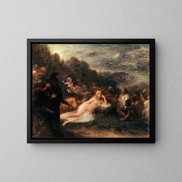 Hélène - Henri Fantin-Latour — oprawiony obraz na ścianie