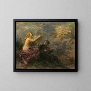 Inspiracja - Henri Fantin-Latour — oprawiony obraz na ścianie