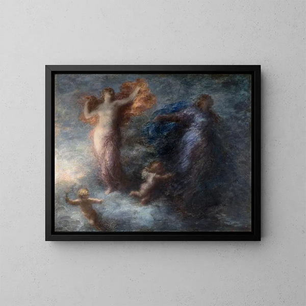 L'Aurore et la Nuit - Henri Fantin-Latour — oprawiony obraz na ścianie