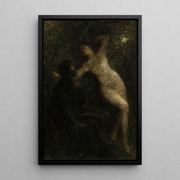 Poeta i muza - Henri Fantin-Latour — oprawiony obraz na ścianie