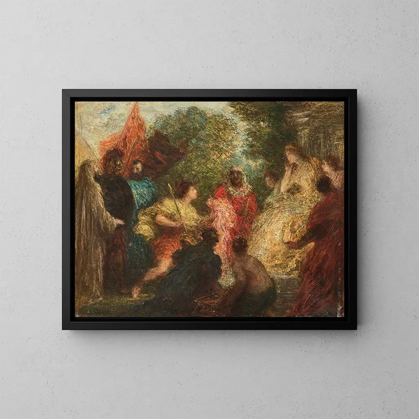"Les Troyens à Carthage" - Henri Fantin-Latour — oprawiony obraz na ścianie