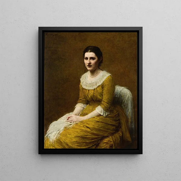 Mlle Sarah Budgett - Henri Fantin-Latour — oprawiony obraz na ścianie