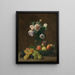 Martwa natura, wazon z różami, brzoskwiniami i winogronami - Henri Fantin-Latour — oprawiony obraz na ścianie