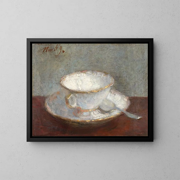 Martwa natura z filiżanką - Henri Fantin-Latour — oprawiony obraz na ścianie