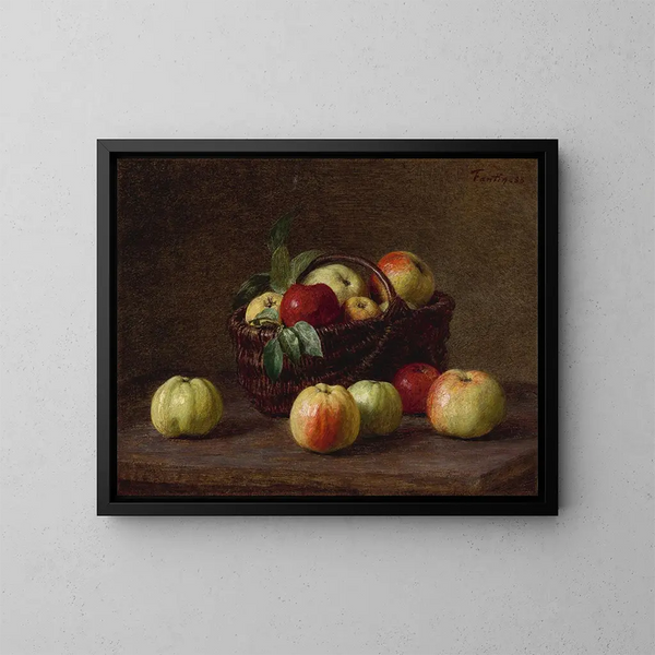 Jabłka - Henri Fantin-Latour — oprawiony obraz na ścianie