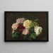 Róże z Nicei na stole - Henri Fantin-Latour — oprawiony obraz na ścianie