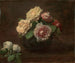 Róże w misce - Henri Fantin-Latour — widok dzieła