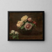 Róże w misce - Henri Fantin-Latour — oprawiony obraz na ścianie