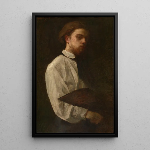autoportret - Henri Fantin-Latour — oprawiony obraz na ścianie