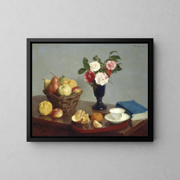 Martwa natura - Henri Fantin-Latour — oprawiony obraz na ścianie