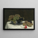 Martwa natura z winogronami i goździkiem - Henri Fantin-Latour — oprawiony obraz na ścianie