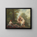 Trzy zaniepokojone pływaczki - Henri Fantin-Latour — oprawiony obraz na ścianie