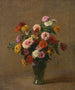 Zinnias - Henri Fantin-Latour — widok dzieła