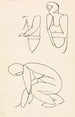 Trzy studia postaci - Henri Gaudier-Brzeska — widok dzieła