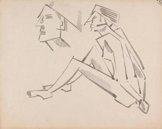 Dwa szkice postaci - Henri Gaudier-Brzeska — widok dzieła