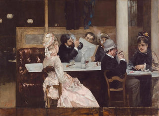 Scena kawowa w Paryżu - Henri Gervex — widok dzieła
