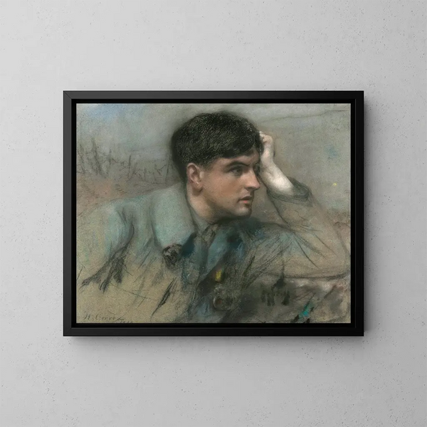 Portret oficera - Henri Gervex — oprawiony obraz na ścianie