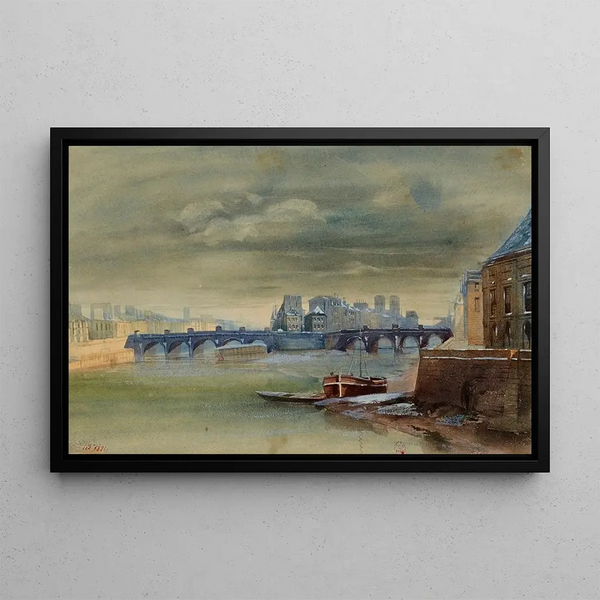 Henri Jean Baptiste Levis - Pont Neuf et la Cit vue prise devant lInstitut de France.webp