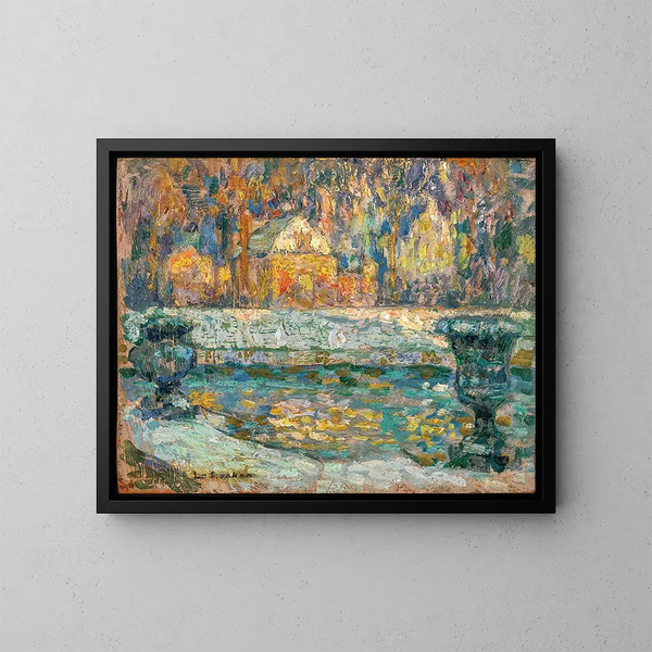 Le bassin de Neptune à Versailles - Henri Le Sidaner — oprawiony obraz na ścianie