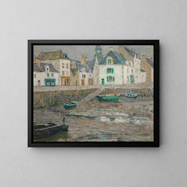 Les maisons des marins, Le Croisic - Henri Le Sidaner — oprawiony obraz na ścianie