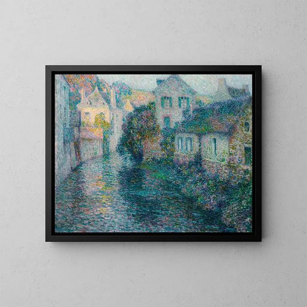 Les Vieilles Maisons de Quimper - Henri Le Sidaner — oprawiony obraz na ścianie