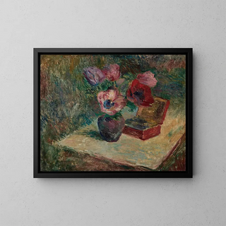 Bukiet anemonów - Henri Lebasque — oprawiony obraz na ścianie