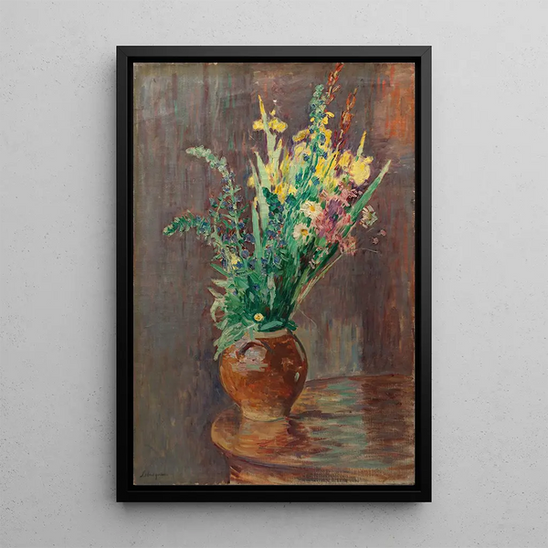 Gerbe de fleurs dans un pot - Henri Lebasque — oprawiony obraz na ścianie