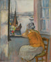 Młoda kobieta przed otwartym oknem - Henri Lebasque — widok dzieła