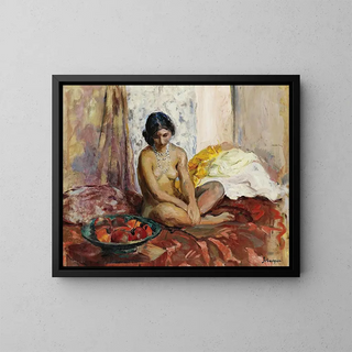 L'Égyptienne au plateau de fruits - Henri Lebasque — oprawiony obraz na ścianie