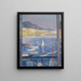 Villefranche-sur-Mer, otwarte okno na port - Henri Lebasque — oprawiony obraz na ścianie