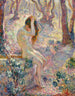 Młoda nagą osobą siedzącą na brzegu studni - Henri Lebasque — widok dzieła