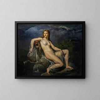 La Source ou l'Eau - Henri Lehmann — oprawiony obraz na ścianie