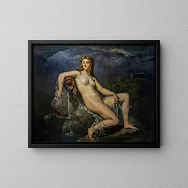 La Source ou l'Eau - Henri Lehmann — oprawiony obraz na ścianie