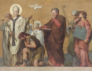 Procesja bożonarodzeniowa - Henri Léopold Lévy — widok dzieła