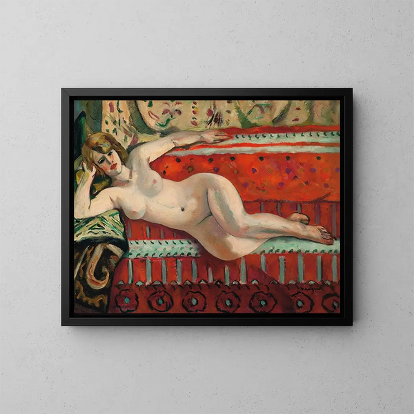 L'odalisque Grenouillette - Henri Manguin — oprawiony obraz na ścianie