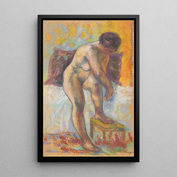 Nu à la toilette - Henri Manguin — oprawiony obraz na ścianie