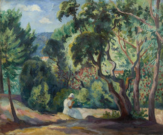 Podleśny w Moutte, Saint-Tropez - Henri Manguin — widok dzieła