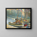 Łodzie w Collioure - Henri Martin — oprawiony obraz na ścianie