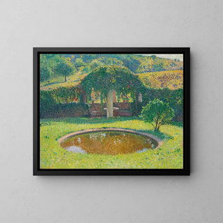 Bassin et tonnelle sud-ouest du parc de Marquayrol - Henri Martin — oprawiony obraz na ścianie