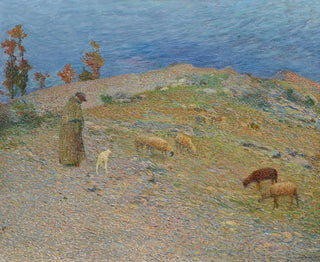 Berger i jego owce w Causses - Henri Martin — widok dzieła