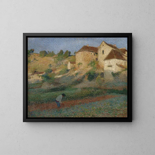 Binage dans un jardin à Labastide-du-Vert - Henri Martin — oprawiony obraz na ścianie