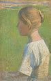 Młoda kobieta w profilu - Henri Martin — widok dzieła