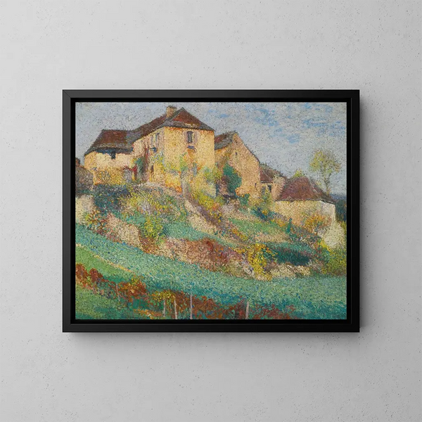 La Grande Maison de la Combe Labastide-du-Vert - Henri Martin — oprawiony obraz na ścianie