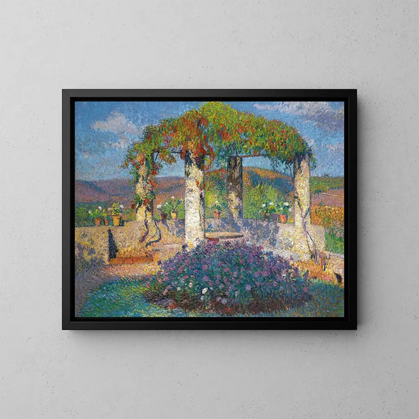 La tonnelle de l'angle nord-ouest du parc de Marquayrol - Henri Martin — oprawiony obraz na ścianie