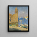 La Tour de Collioure lewy księżyc - Henri Martin — oprawiony obraz na ścianie