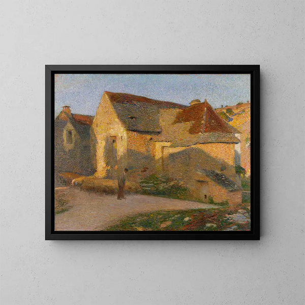 La vieille maison aux derniers rayons - Henri Martin — oprawiony obraz na ścianie