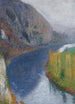 Le Lot u stóp klifów Saint-Cirq-Lapopie - Henri Martin — widok dzieła