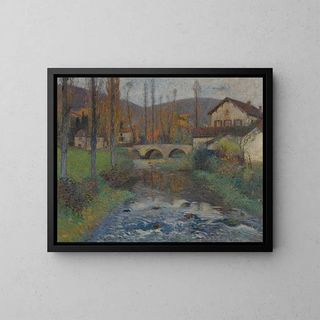 Most w Labastide du Vert - Henri Martin — oprawiony obraz na ścianie