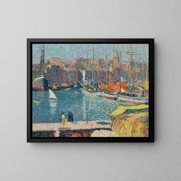Le Vieux-Port de Marseille - Henri Martin — oprawiony obraz na ścianie